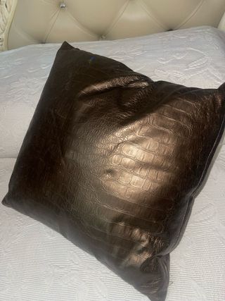 5 Cuscini Arredo Pelle Sintetica