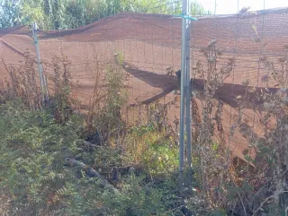 Valla de obra metálica