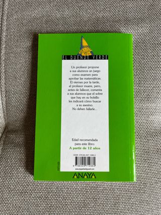 Libro El asesinato del profesor de matematicas