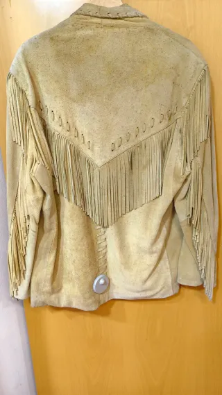 Chaqueta Indian Flecos Piel natural Talla L