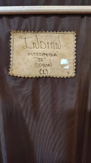 Chaqueta Indian Flecos Piel natural Talla L