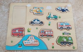 Puzzles de madera: mariposa y mariquita