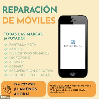 Reparación de móviles y tablets