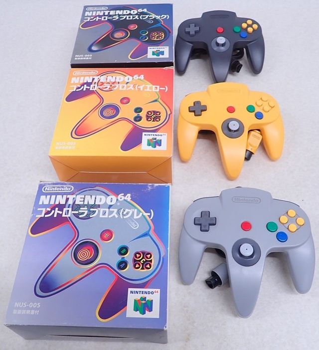 Mandos Nintendo 64 N64 (Negro, Amarillo, Gris)
