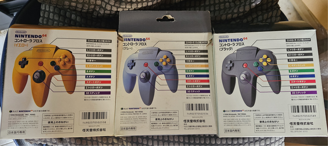 Mandos Nintendo 64 N64 (Negro, Amarillo, Gris)