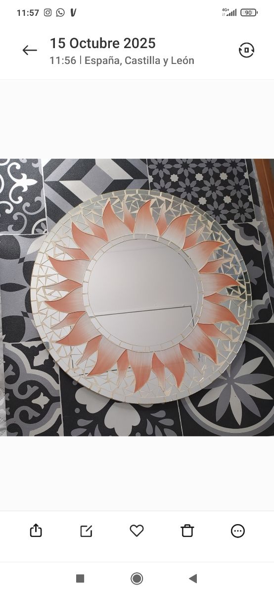 Specchio decorativo Sun Glass