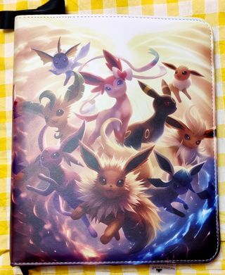 Raccoglitore zip ad anelli per carte Pokémon Eevee