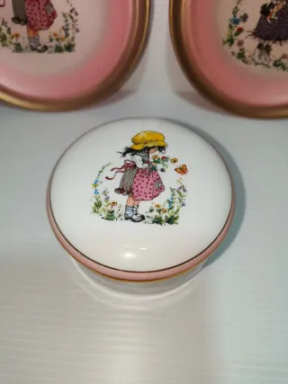 Scatolina portagioie+piattini vintage Holly Hobbie