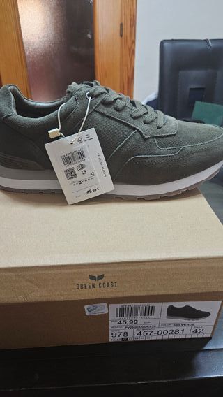 Zapatillas Green Coast Talla 42 Verde Oliva
