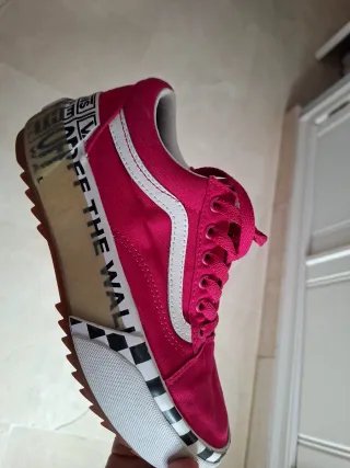 Zapatillas Vans Plataforma Rosa