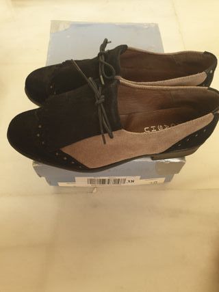 Mocasines ante negro y topo T38