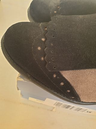 Mocasines ante negro y topo T38