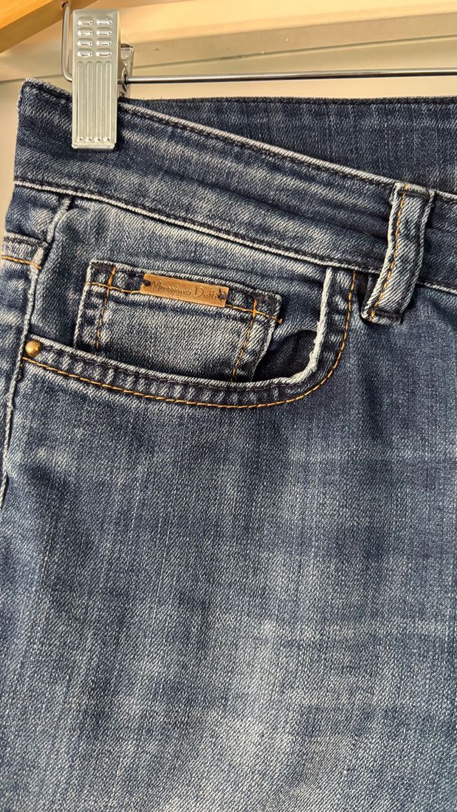 Vaqueros Massimo Dutti Rectos Azules