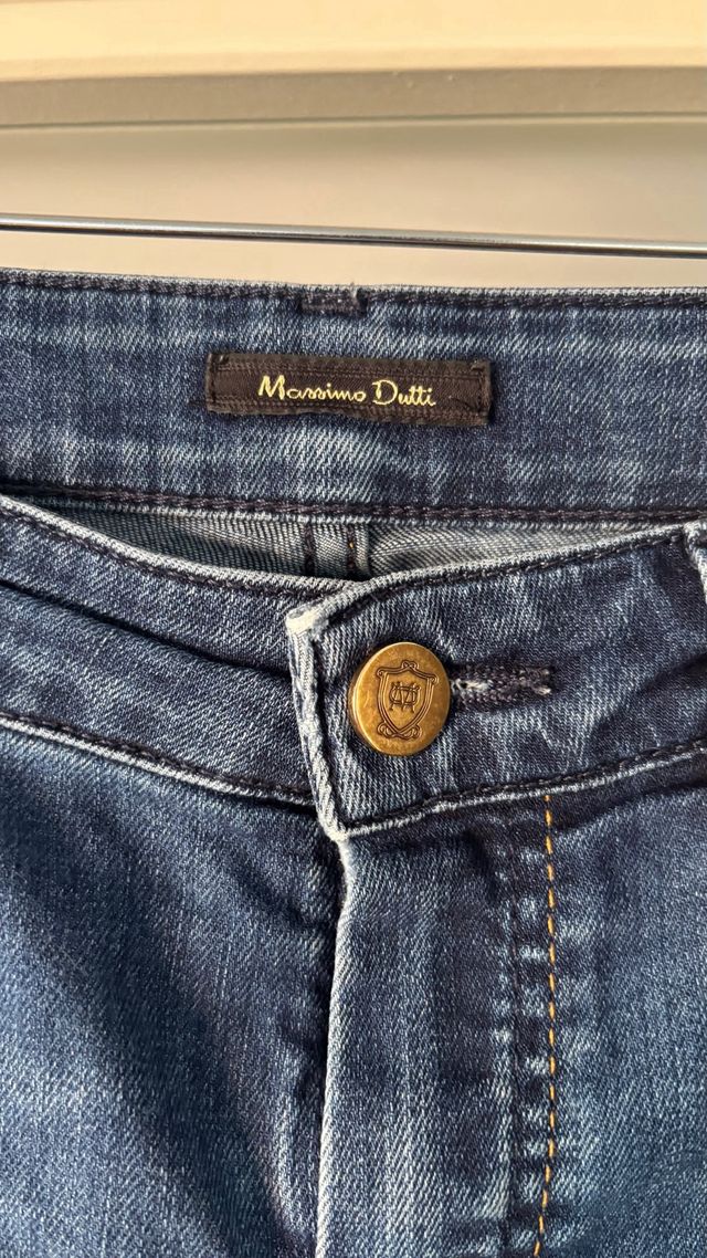 Vaqueros Massimo Dutti Rectos Azules