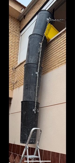 Tubos de escombros para obra