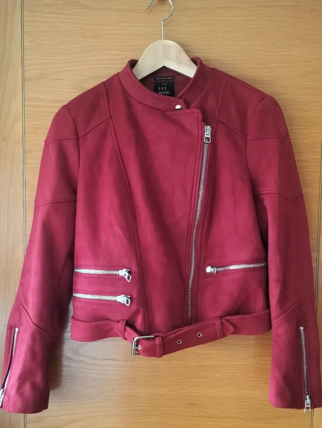 Cazadora Biker TRF Burdeos