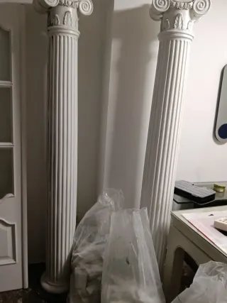 2 Columnas Decorativas Escayola