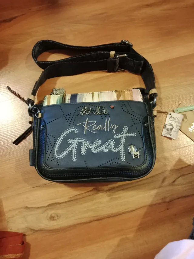 Bolso Anekke gris y multicolor