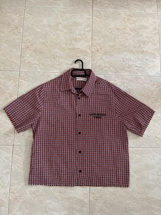 Camisa Bershka cuadros roja talla XS