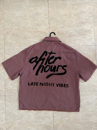 Camisa Bershka cuadros roja talla XS