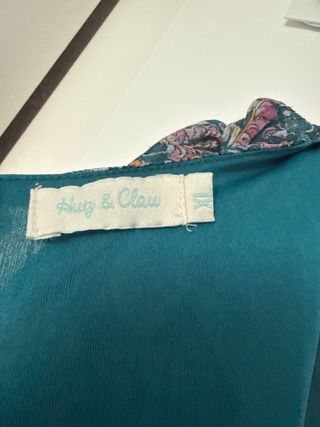 Vestido verde midi estampado
