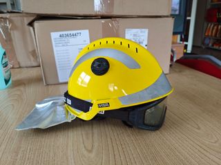 Casco Bomberos MSA F2 Amarillo