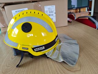 Casco Bomberos MSA F2 Amarillo