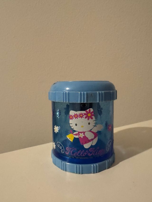 Appunta matite Hello Kitty blu