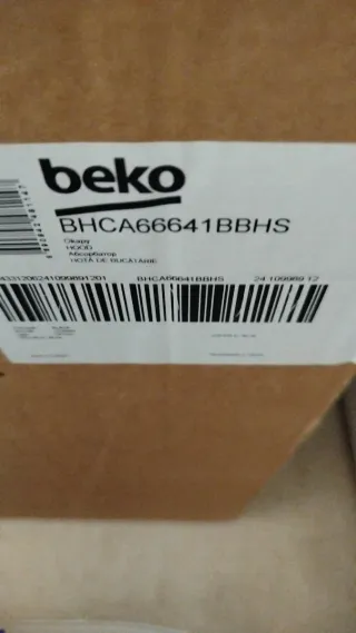 Campana extractora Beko filtro carbón
