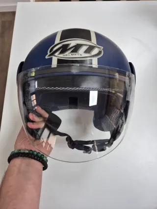 Casco Jet MT Helmets Azul