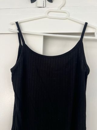 Body canalé Bershka negro talla S