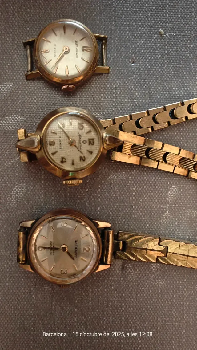 Lote 3 relojes de pulsera para señora