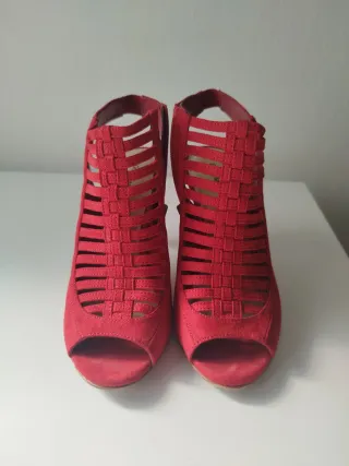 Sandalias Rojas Tacón