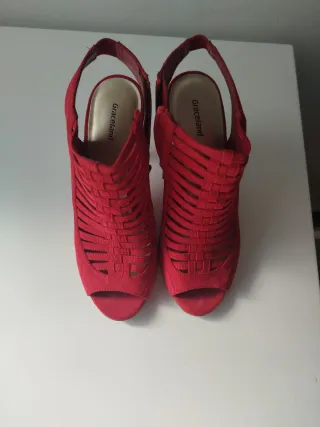 Sandalias Rojas Tacón