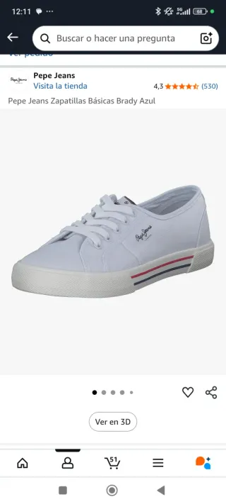 Zapatillas Pepe Jeans Blancas Talla 39