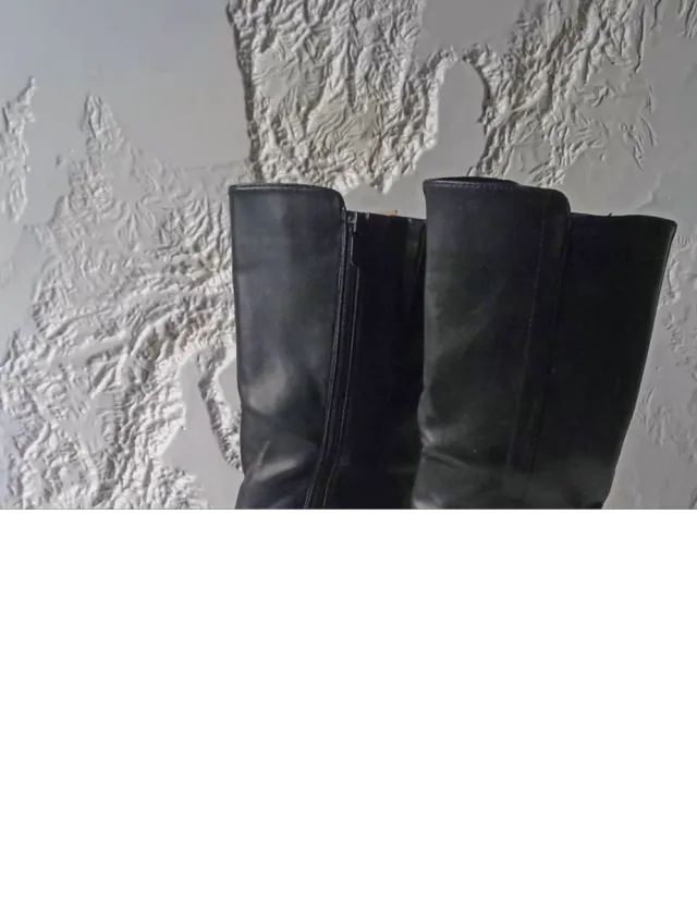 Stivali donna pelle n.39 neri
