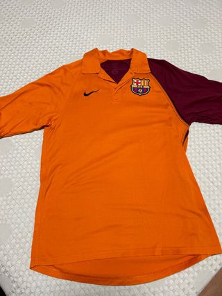FC Barcelona Polo Nike Naranja y Morado