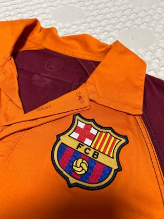 FC Barcelona Polo Nike Naranja y Morado
