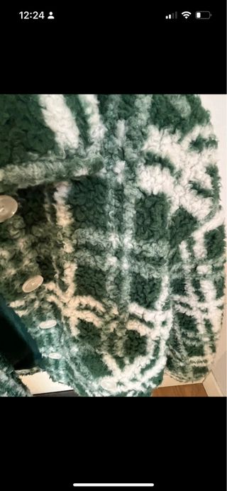 Chaqueta Zara cuadros verde Talla XS