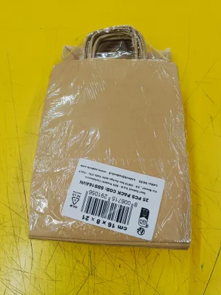 25 Shopper Kraft Carta Avana