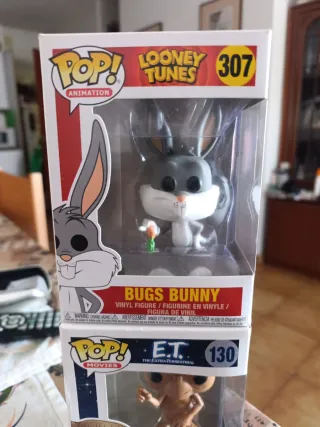Lote Antiguos Funkos: Bugs Bunny 307 y E.T. 130