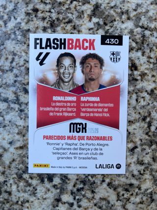 Cromo Ronaldinho Raphinha Flashback Panini