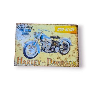 Placa Metálica Harley-Davidson Duo-Glide 1958