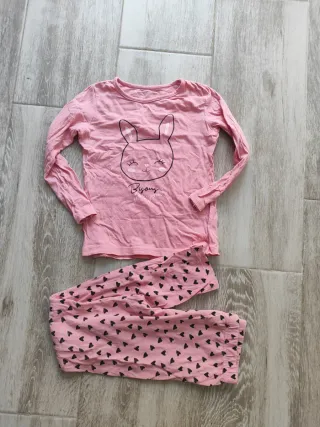 Pijama niña conejo rosa 10 años