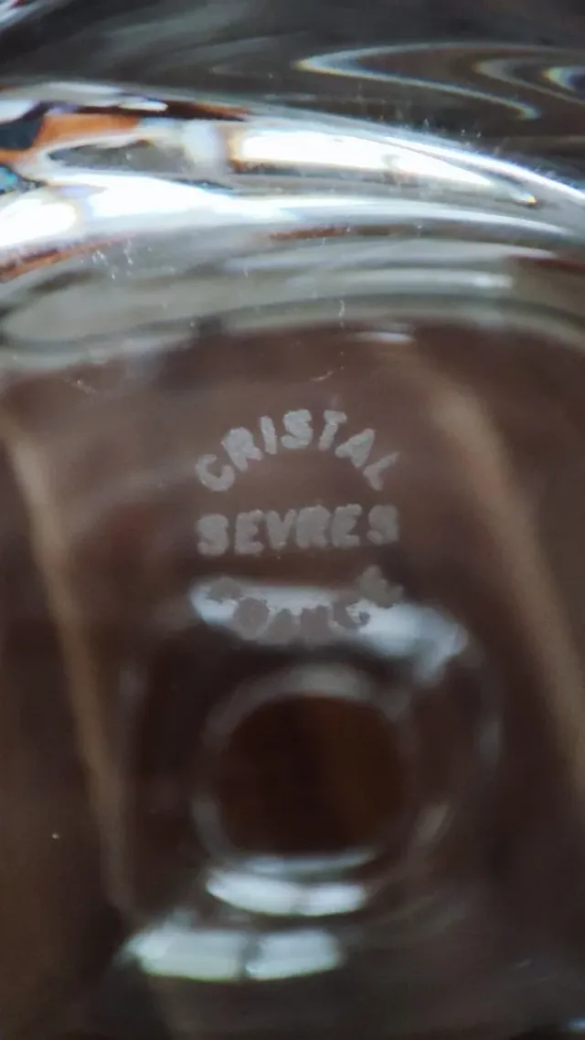 Bottiglia in cristallo Cristal Sèvres Francia