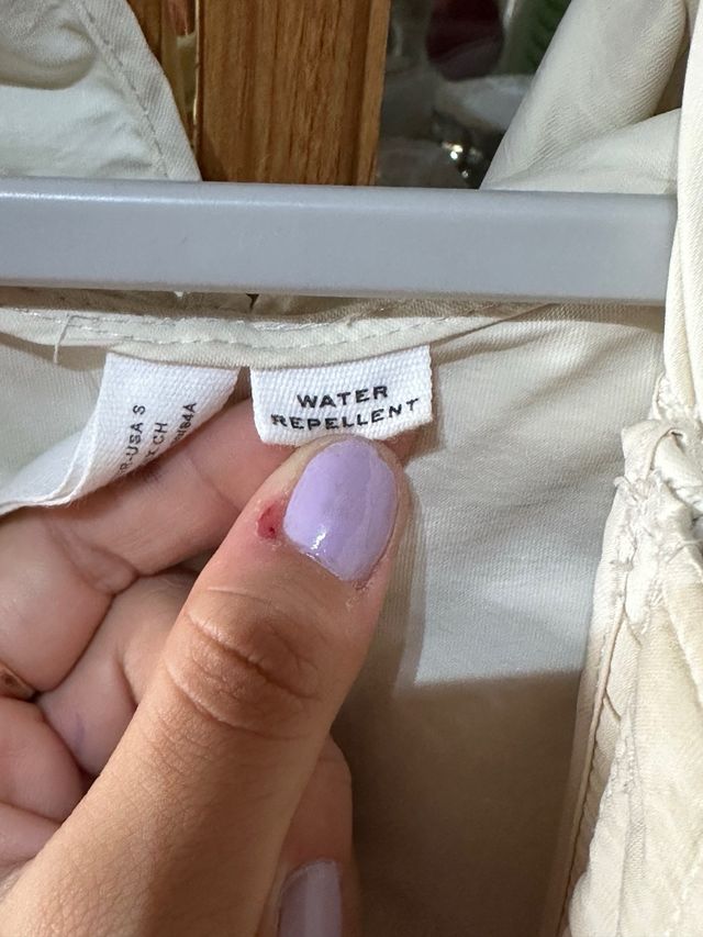 Chaleco largo beige Mango