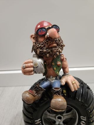 Figura y hucha de Harley Davidson 