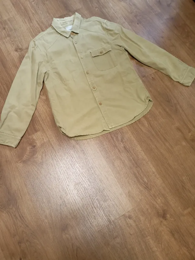 Sobrecamisa Mango Mostaza