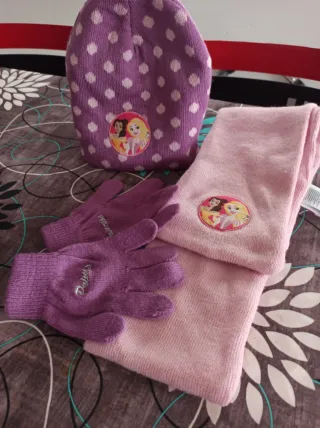 Gorro, bufanda y guantes 3 años