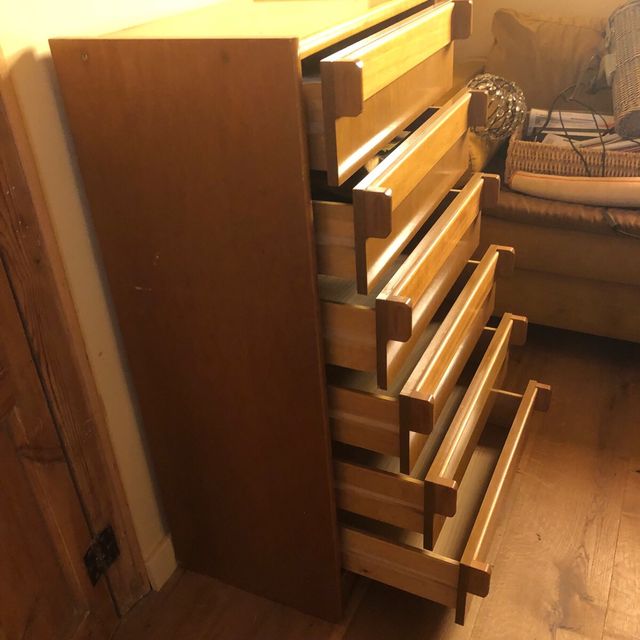 Cajonera Mid-century de madera